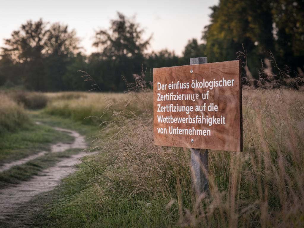 Der Einfluss ökologischer Zertifizierungen auf die Wettbewerbsfähigkeit von Unternehmen